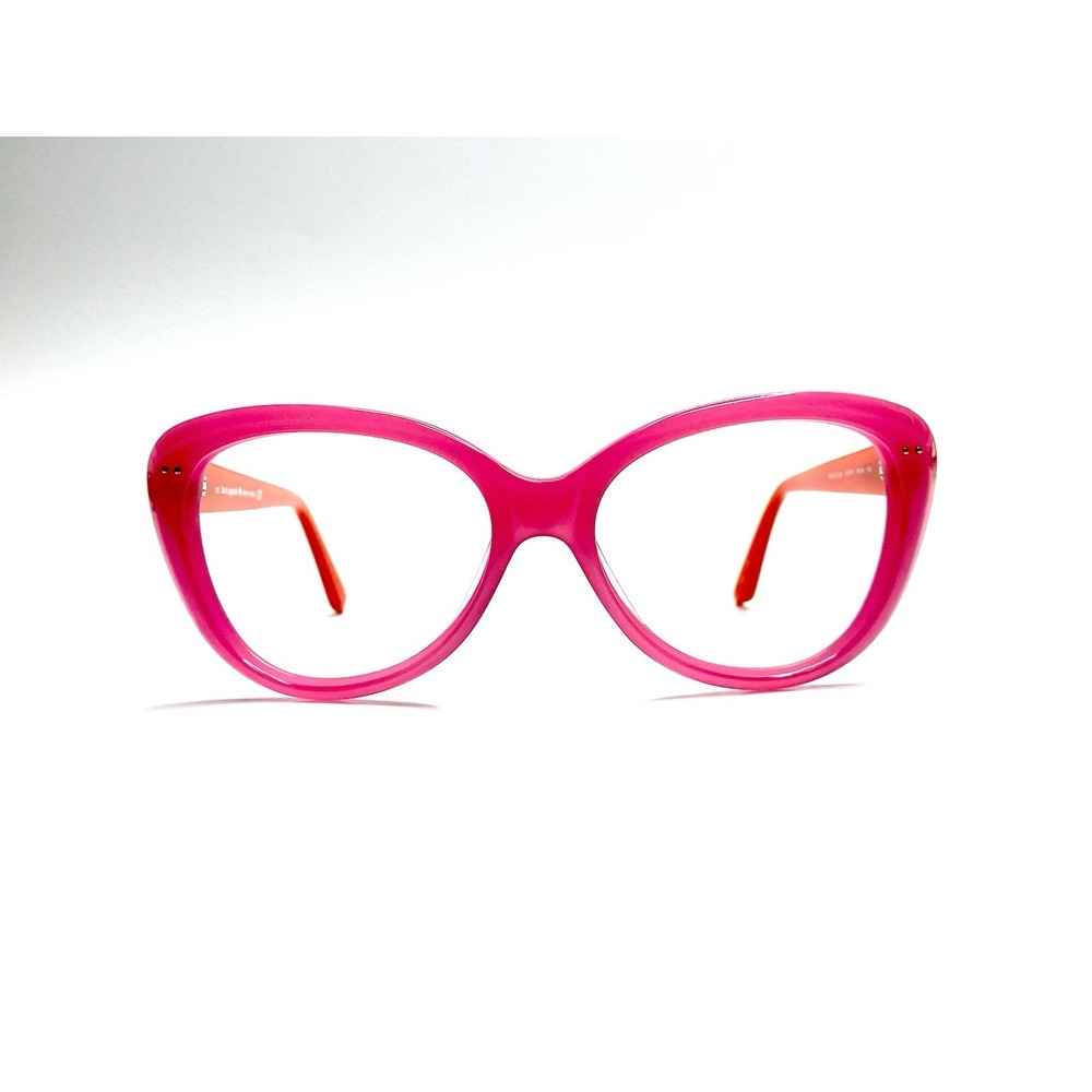New Kate Spade Pink Pearl Cat Eye Glasses Red Temples Angelique 0JUY 55 16 135